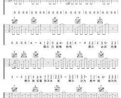 林俊杰《身为风帆》吉他谱(C调)-Guitar Music Score